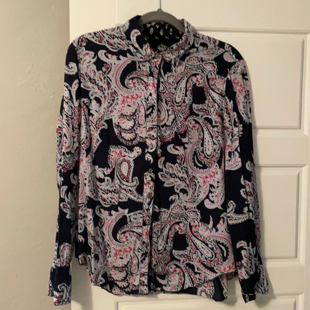 Cuno Navy Paisley Shirt
